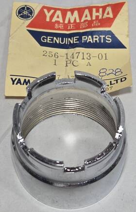 256-14713-01 Yamaha Nos Xs1 1970-1971 Tx650 1973 Exhaust Pipe Muffler Joint Nut