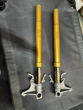 2ks-23102-00-00 Yamaha Used 2015 15-18 Yzf R1m Oem Ohlins Electronic Front Forks