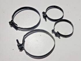 4v4-23192-l0-00 Yamaha Front Fork Boot Gaiter Mount Clamps Band 1981 Yz250 Yz 250 81