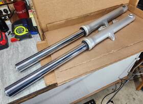 5s7-23102-01-00 Yamaha 2009-2017 Vstar 950 Oem Front Fork Assembly -straight- #5s7-23102-01-00