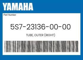 Yam1814-x001-y001 Yamaha 5s7-23136-00-00 Genuine Tube Outer Right -