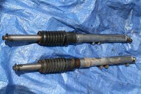 G5-80 Yamaha 1971 G5 Oem Front Forks //free Shipping.//