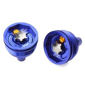 Ze56-10186 Zeta Front Fork Top Cap Blue Fits Yamaha/suzuki Rm-z250/yz250f/yz450f/yz450fx