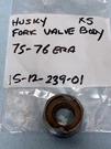 Husqvarna Cr/wr Front Fork Valve Body 75-76 Era Nos Item P/n 15-12-239-01. Fixed Price $70.00.