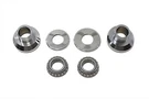 3 Raked Fork Neck Cup Kit Chrome Harley Vtwin 71-84 / 49-84 Flh 84-87 Fxst. Fixed Price $67.23.