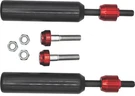 Santoro Fabworx Shock Mount Sliders Red Dyna 09-17 Suspension. Fixed Price $181.95.