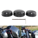 3PCS Upper Fork Stem Nut Covers Cap Black Fit Harley Softail Sportster Dyna. Fixed Price $23.12.