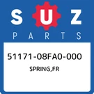 51171-08FA0-000 Suzuki Spring,fr 5117108FA0000, New Genuine Oem Part. Fixed Price $69.17.