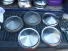 1960 Ford Galaxie Fairlane Starliner Hub Caps Dog Dish 62 61 Hipo 390 352. Fixed Price $60.00.
