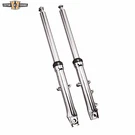 Chrome Fork Assembly Sliders Single Disc 41MM Fits Harley Softail Dyna 84-99. Fixed Price $570.00.