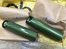 Yamaha RS100 RS125 L/r Cover Under Front Fork Green Nos Genuine 183-23123-00-K6. Fixed Price $99.99.