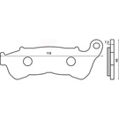 Pair Of Front Brake Pads Honda Fes 150 S-wing 2013 Rms 225102540. Fixed Price $11.60.