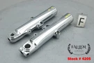 2018 Harley Electra Glide 49MM Front Fork Lower Slider Set Chrome #4205. Fixed Price $249.99.
