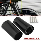 Black Front Fork Boot Slider Cover Harley Touring Electra Street Glide 14-25. Fixed Price $52.99.