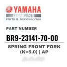 Yamaha Genuine Oem Parts Spring Front Fork (K=5.0) Ap BR9-23141-70-00 YZ250F. Fixed Price $141.21.