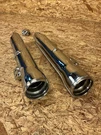 Harley Davidson Dyna Shin Guards Set Chrome Oem PN46586-06. Fixed Price $499.99.