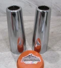Pair Of Chrome Upper Fork Covers, 2002-13 Yamaha Royal Star Venture (OPS7096). Fixed Price $65.25.
