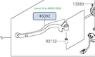 Kawasaki 2016-2020 Ninja Lever Grip 46092-0565 New Oem. Fixed Price $19.73.