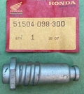 New Genuine Honda 51504-098-300 Holder, Fr. Fork Spring (upper). Fixed Price $24.61.