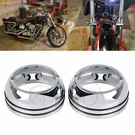 Chrome Fork Boot Cap Covers Harley Super Glide/low Rider Fat Bob Front End. Fixed Price $28.98.