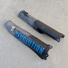 2009-2014 Kawasaki KLX250SF Oem Fork Guard Cover / Left And Right Pair. Fixed Price $30.00.