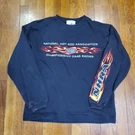 Nhra Sweatshirt Mens Medium Black Racing Drag Maingate Flames Sleeve Print. Fixed Price $19.99.