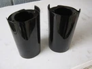Harley Davidson Touring Fork Sliders Covers Gloss Black 2014-2022 Oem. Fixed Price $75.00.