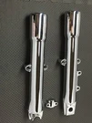 Harley Flstf Heritage Fatboy Softail Chrome Fork Lower Legs 2008 -17 Exchange. Fixed Price $375.00.