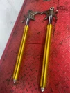 2005-2006 ZX6R ZX636 Ninja Kawasaki Front Left Right Forks Shocks Gold Oem. Fixed Price $229.00.
