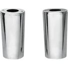 Drag Specialties 0411-0013 Chrome +4" Extended Fork Slider Covers (10.5"). Fixed Price $136.91.