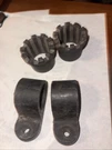 1980 1981 Yamaha IT175 Headlight Mount Ears Bracket Holder Dampers. Fixed Price $40.00.
