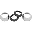 Bikers Choice Chrome 39MM Fork Boots With Dust Shields - 74487AS2. Fixed Price $36.99.