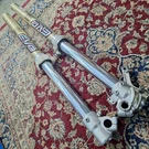 Kyb 46MM Forks Fresh Rebuild Evo East WR250F 01-04/WR450F 03-04/YZ250F 01-03. Fixed Price $360.00.