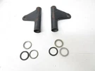 1976-1981 Kawasaki Ke 100 Fork Covers Headlight Mounts 44034-078-21. Fixed Price $24.76.