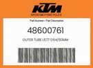 Ktm Genuine Outer Tube L577 D54/60MM - 48600761. Fixed Price $310.41.