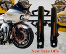 Cvo 14-25 Oem Harley-davidson Touring Stock 49MM Fork Lower Legs Sliders Black. Fixed Price $289.95.