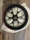 Used 19-21 Honda CBR500 Front Wheel Assembly Red/black 44650-MKP-J00 Type. Fixed Price $175.00.