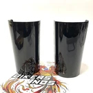 Genuine Harley Touring 2014-2023 Vivid Black Fork Slide Covers 45600038DH. Fixed Price $80.00.