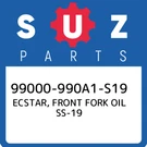 99000-990A1-S19 Suzuki Ecstar, Front Fork Oil SS-19 99000990A1S19, New Genuine. Fixed Price $77.45.