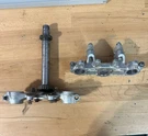00-07 Yamaha TTR125 Upper + Lower Triple Clamps W/steering Stem Adjusting Nut. Fixed Price $40.00.