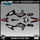Graphics Kit For Gasgas MC125 MC250F MC350F MC450F 2021-2023 Rebe L- Red. Fixed Price $87.99.