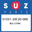 51351-20C20-000 Suzuki Bolt,fork 5135120C20000, New Genuine Oem Part. Fixed Price $49.62.