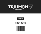 New Triumph Daytona Stanchion Assy Rh Front Forks T2044240. Fixed Price $990.00.