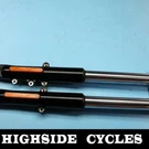 1410 18 Harley-davidson Softail Left Right Front Fork Suspension Damper 49MM. Fixed Price $600.00.