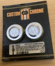 Custom Chrome Tear Drop & Knurl Fork Tube Cap 37318. Fixed Price $75.00.