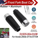 51505-064-010B Rubber Front Fork Boots & Aluminum Cap Kit Honda Z50A CT70. Fixed Price $22.99.