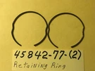 Harley 45842-77 (2) Retaining Ring Top Slider Tube Showa Big Twin 1977- 2009. Fixed Price $13.50.