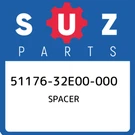 51176-32E00-000 Suzuki Spacer 5117632E00000, New Genuine Oem Part. Fixed Price $30.11.