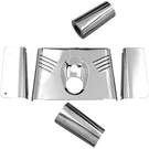 Drag Specialties 5-PIECE Fork Tins Chrome Ribbed '86-'17 Flst DS-222911. Fixed Price $176.50.