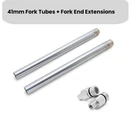 Silver 41MM Fork Tubes 1" Extensions Harley Touring Road King Flhr 1996-2013. Fixed Price $219.98.